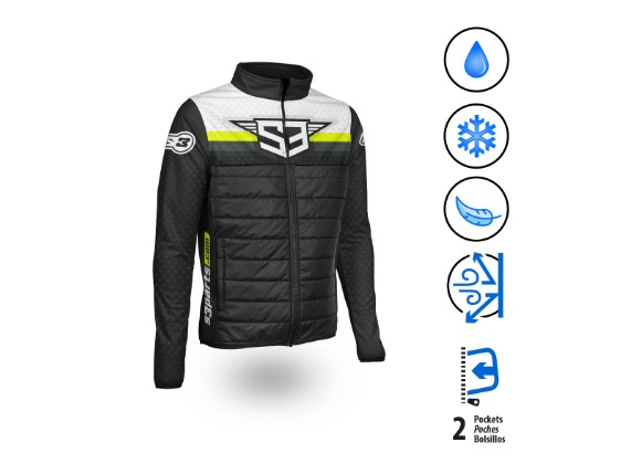 S3 Hypridjacke schwarz, gelb 2