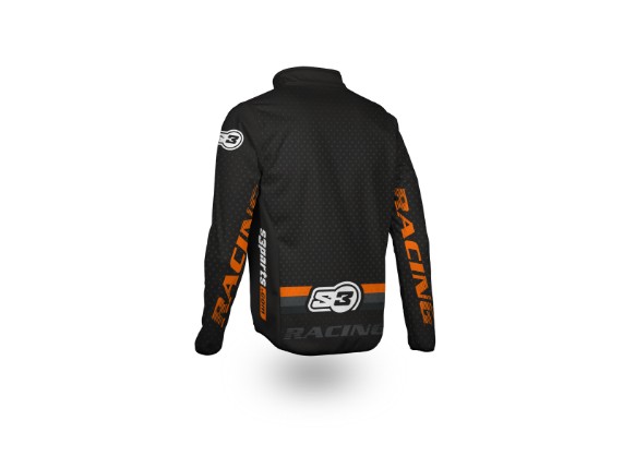 S3 Hypridjacke schwarz, orange 3