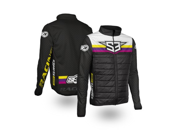 S3 Hypridjacke schwarz, pink