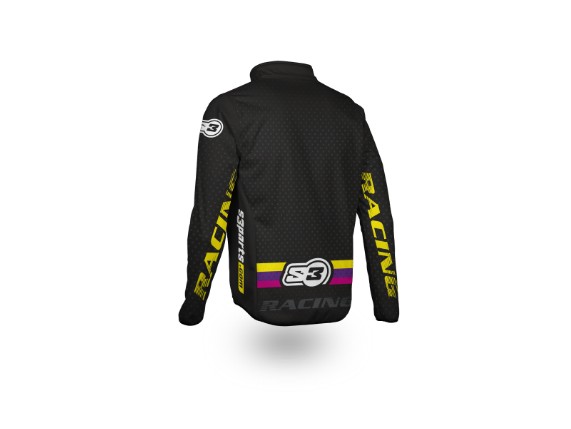 S3 Hypridjacke schwarz, pink 3