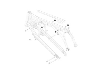 Vordere Rahmenbuchse der Sitzbank 