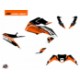 matt orange schwarz