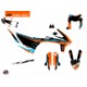 orange blau
