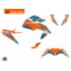 matt orange blau