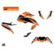 matt orange schwarz