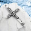 Kreuz Anhaenger Kettenanhaenger Kreuz mit schwarzen Steinen Edelstahlkreuz Rockyfy 03_1920x1920