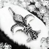 Lilien Ketten Anhnger schwarze und helle Schmucksteine Edelstahlanhaenger Lilienschmuck Rockyfy 05_800x800