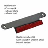 Ricks-Harley-Rckstrahler-m-Halteblech-schw-gla-f-seitliches-Kennzeichenkit-273746957698