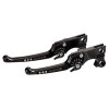 Ricks-Harley-Softail-1996-2014-verstellbare-Brems-und-Kupplungshebel-in-schwarz-283409377276
