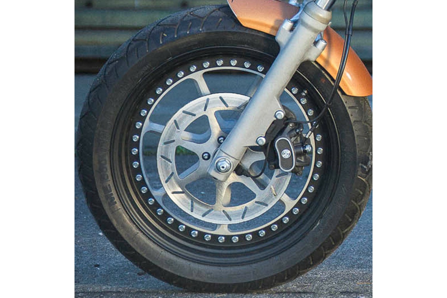 330mm poliert Bremsscheibe Motorrad Ricks Harley-Davidson "Seven Sins" 13" 