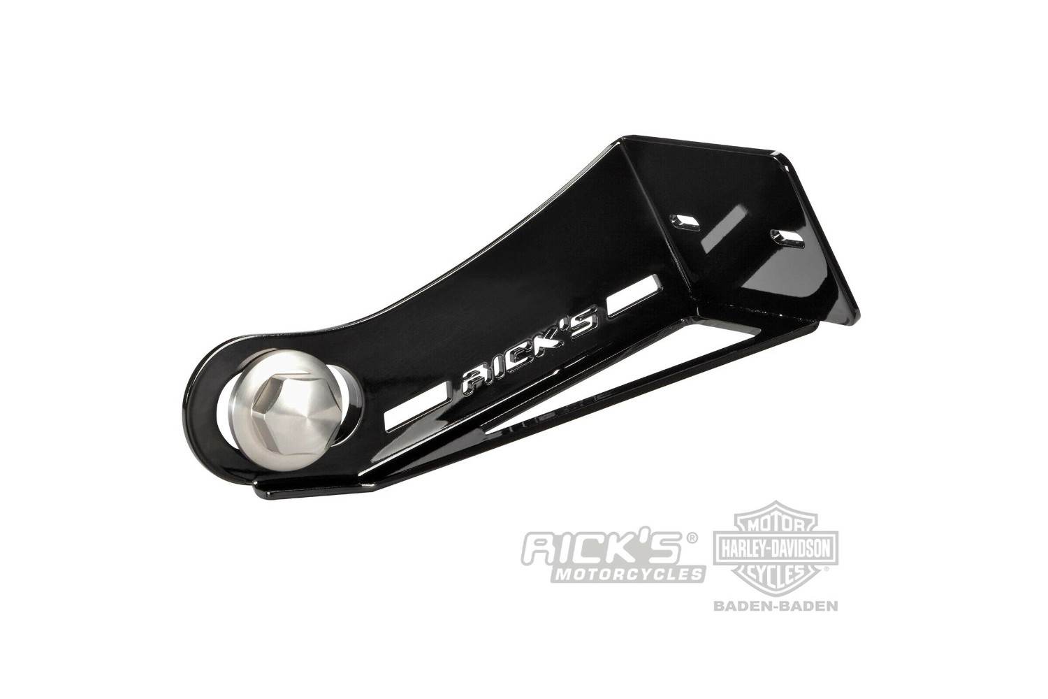 Rick´s Kennzeichenhalter komplett schwarz mit TÜV/ABE für Harley Davidson Breakout & Rocker Softail | Harley Teile EU