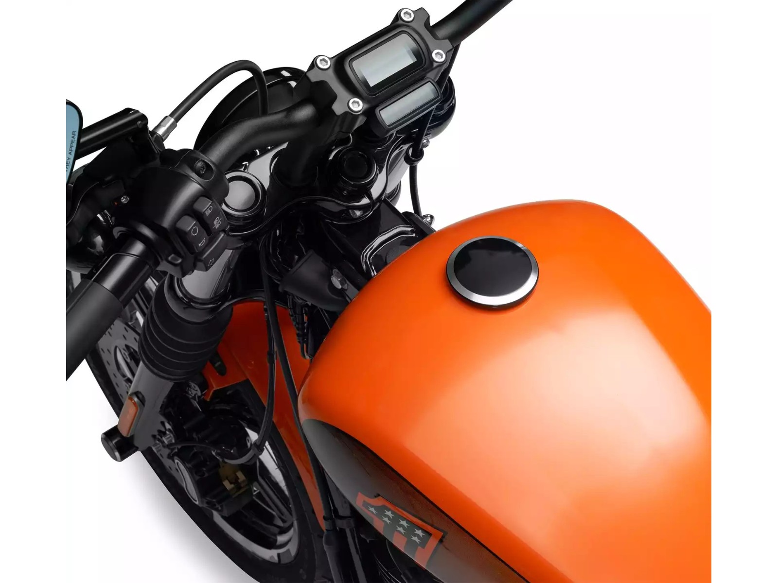 Harley-Davidson custom gas cap black cut
