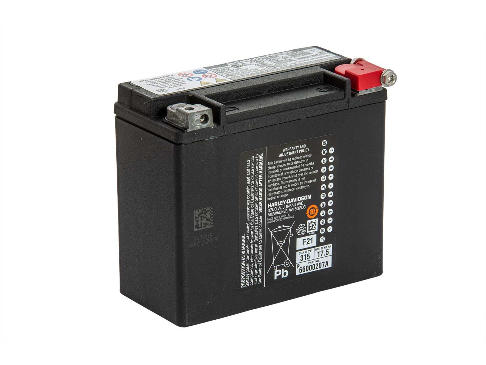 Harley-Davidson AGM Battery 65958-04b / 66000208A – Sportster Original Equipment