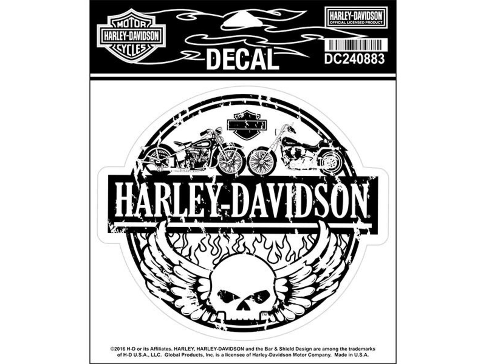 Harley Davidson Motor Co Logo Decal Sticker – Decalfly