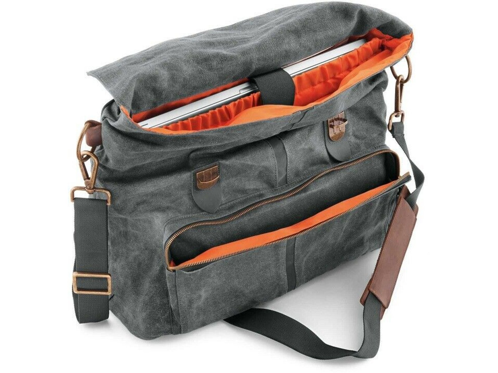 HarleyDavidson Original Waxed Canvas Messenger & Sissy Bar