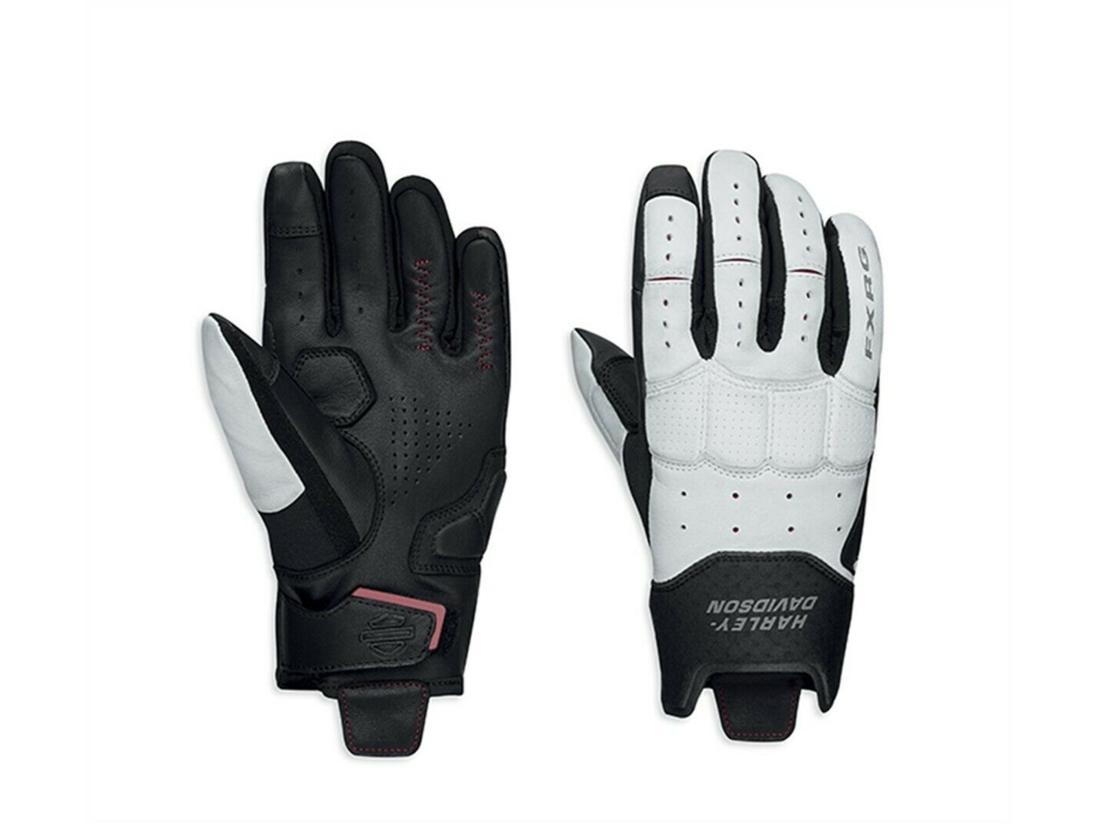 Damen Harley-Davidson Handschuhe Weiß/Schwarz FXRG® Lightweight 