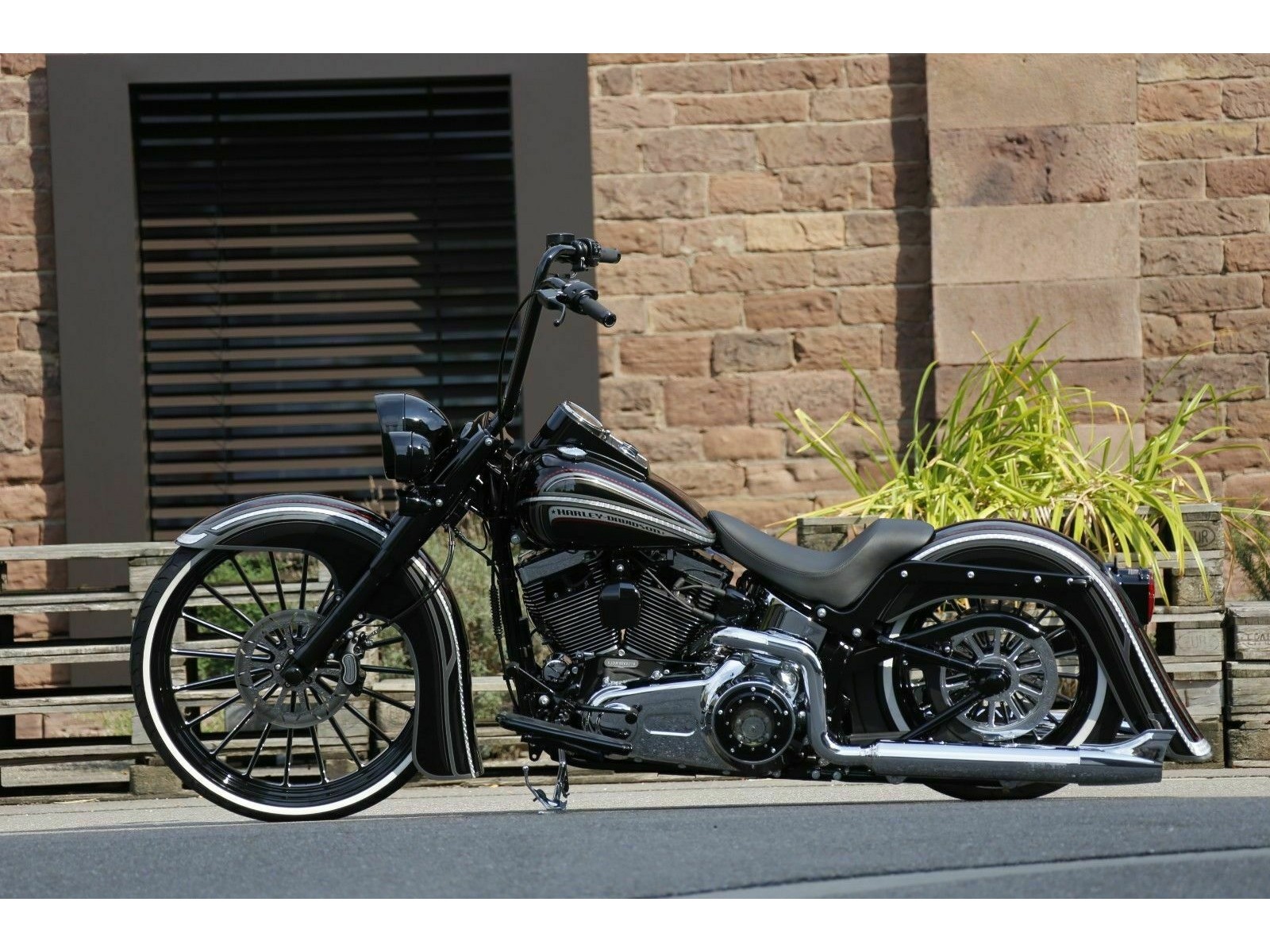 Ricks Harley-Davidson "Steve" 10" 254mm poliert Bremsscheibe Motorrad 