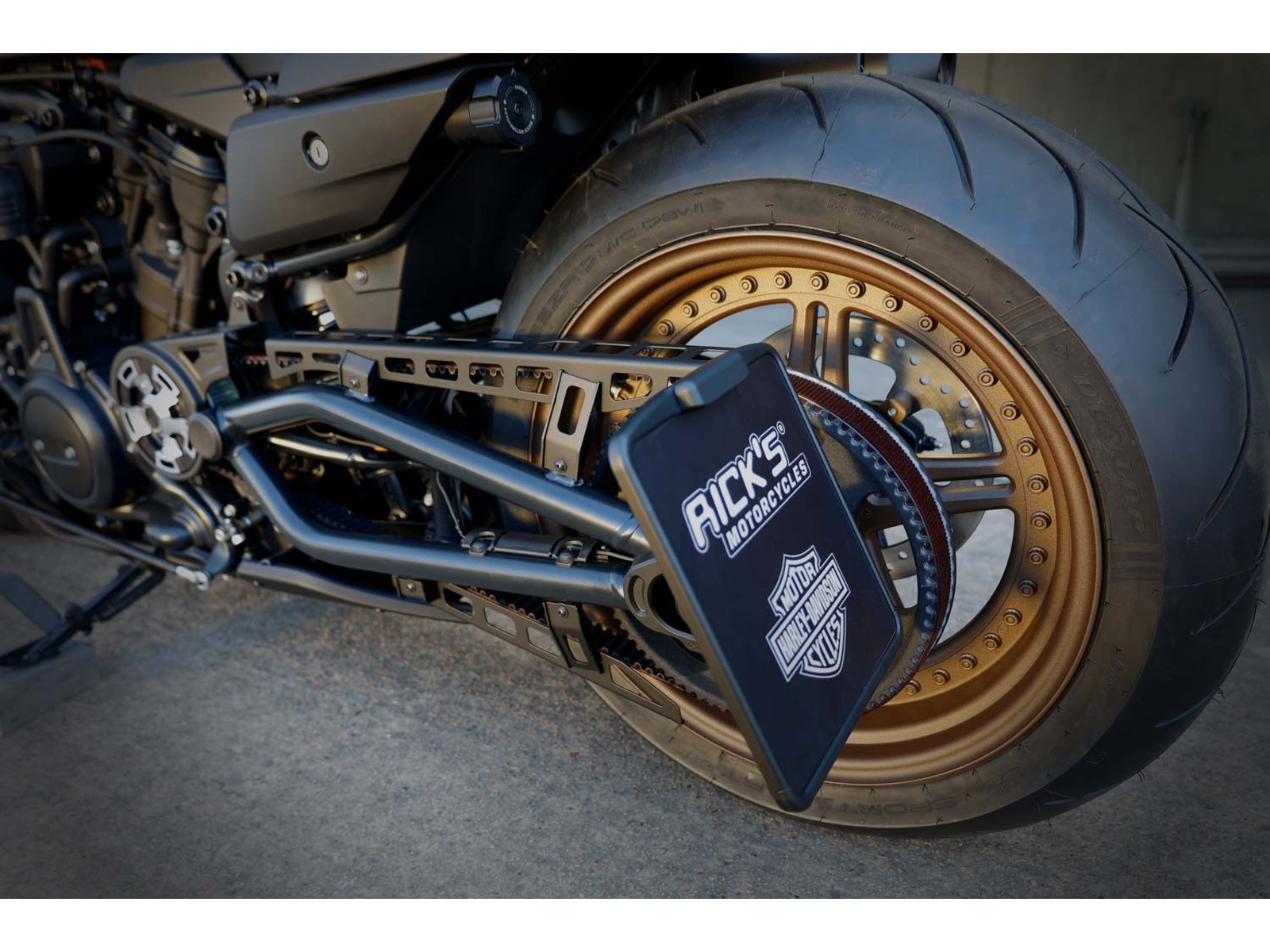 Kit de support de plaque d'immatriculation pour Harley Sportster S, queue  de moto, feu de stop LED, clignotant, Kit d'élimination des ailes -  AliExpress