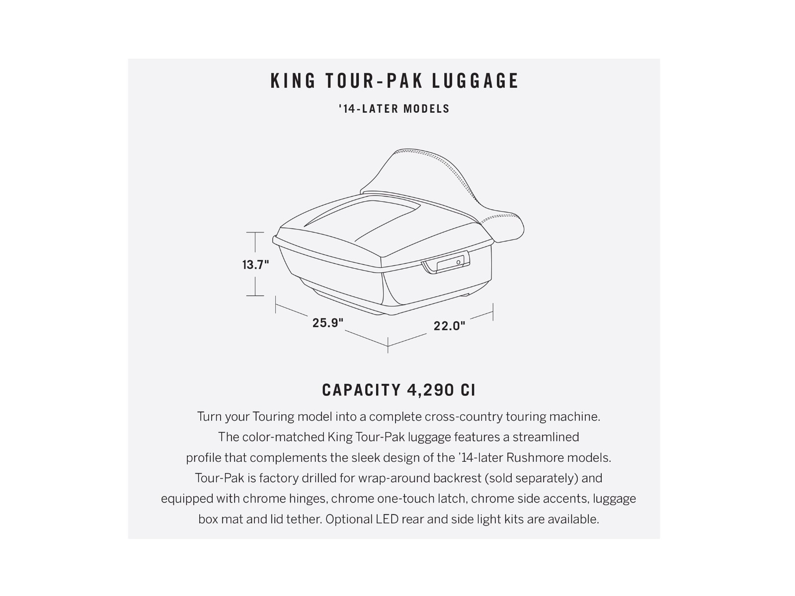 Innentasche | Topcase Tasche Für Harley Ultra Limited Low 15-19 King Tour Pak - View #10