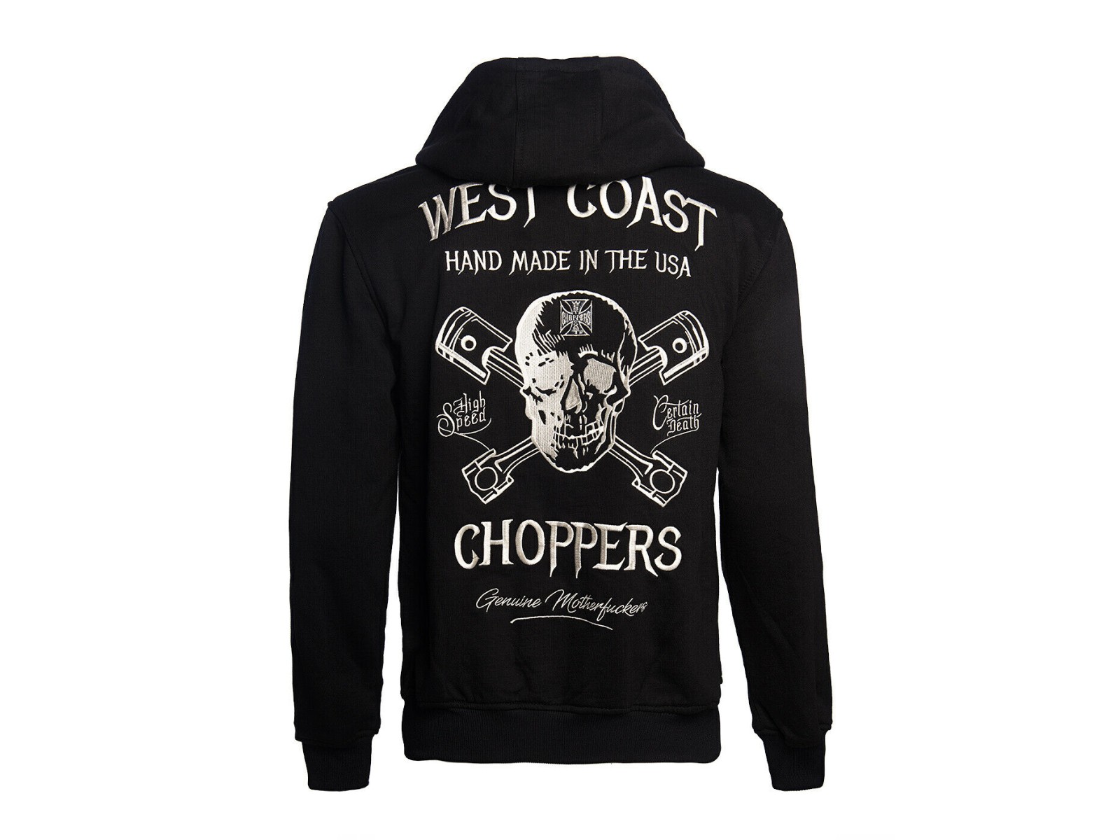 West Coast Choppers High Speed Zip Hoodie WCCHD185ZW Hoodi