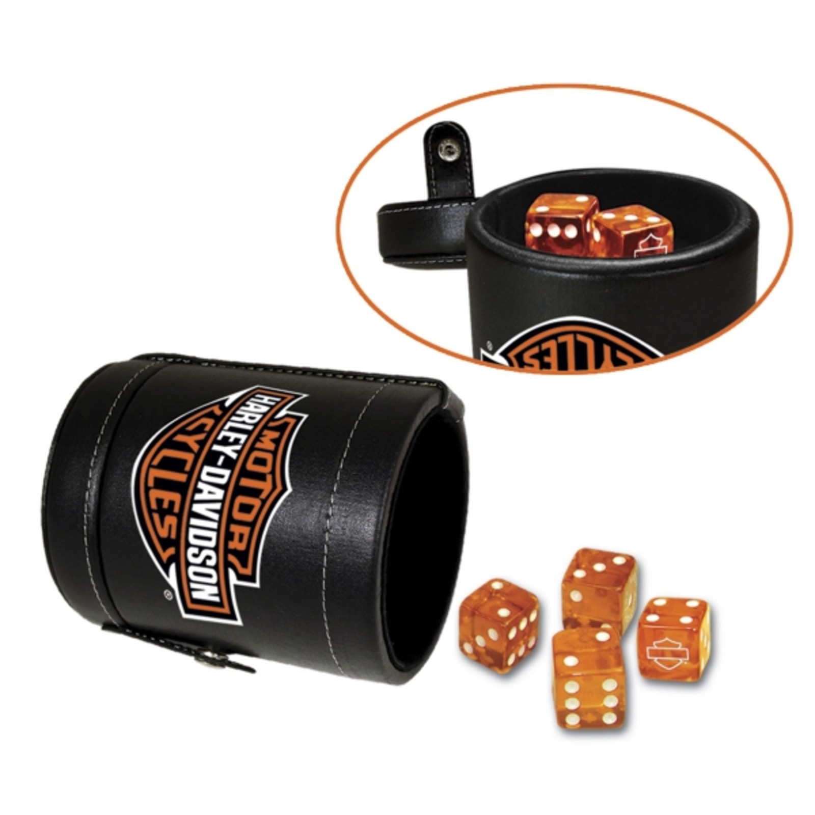 Harley-Davidson dice cup set 
