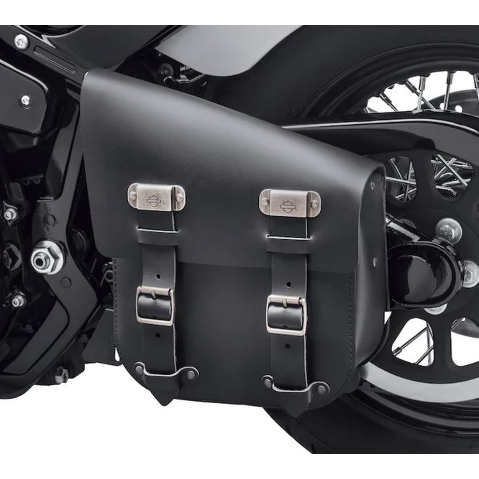 Motorcycle Swing Arm Bag Left Side Softail Sportster Chopper