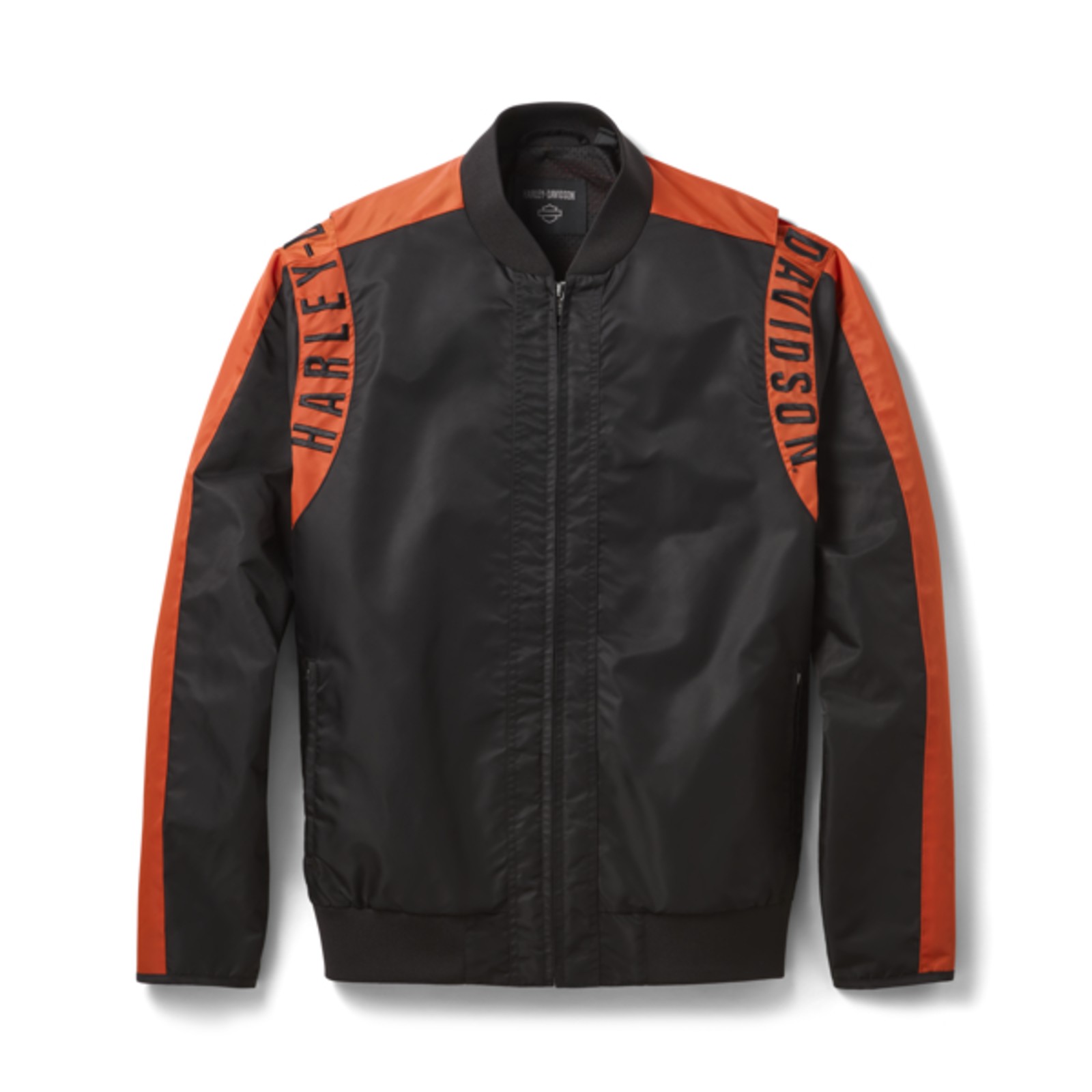 HARLEY-DAVIDSON 切り替えブルゾン　レザー×ナイロン　ボルドー ビクトリー・レーンIIレザージャケット -ハーレーダビッドソン公式