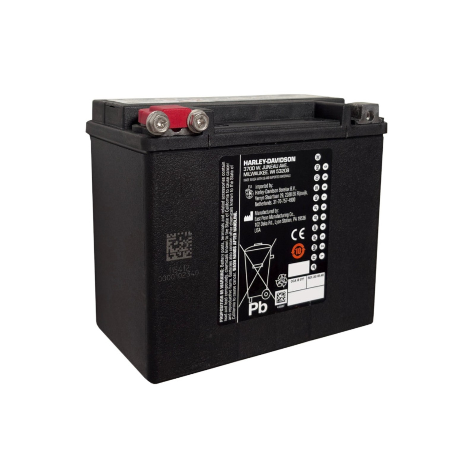HMC2009　66000483 Harley-Davidson Original Battery 66000483 17.5AH AGM
