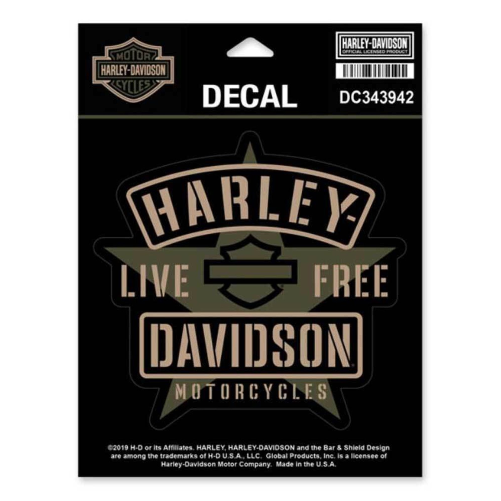 Harley-Davidson Decal/Aufkleber RESOLUTE DC343942