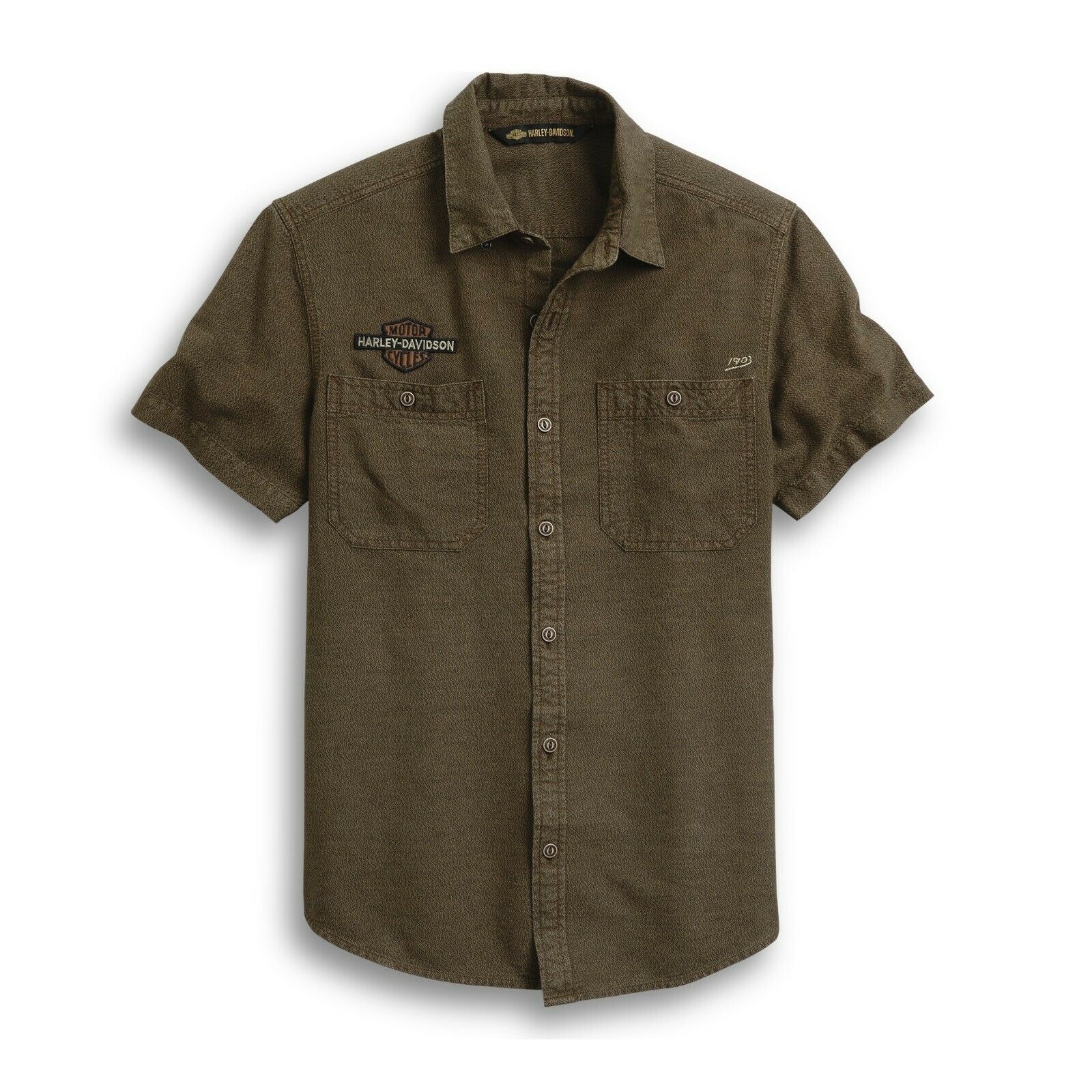 short sleeve Shirt 96284-20VM Brown S-4XL