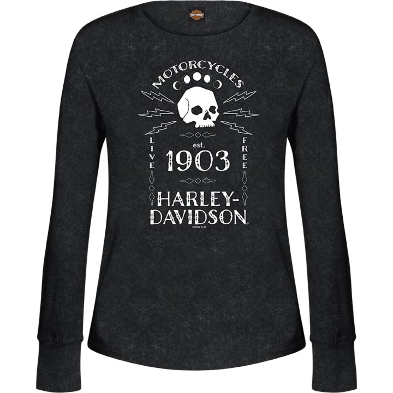 Chemise HARLEY DAVIDSON Femme En Jean Bleu - Taille S - Manches Longues - Occasion Très Bon état