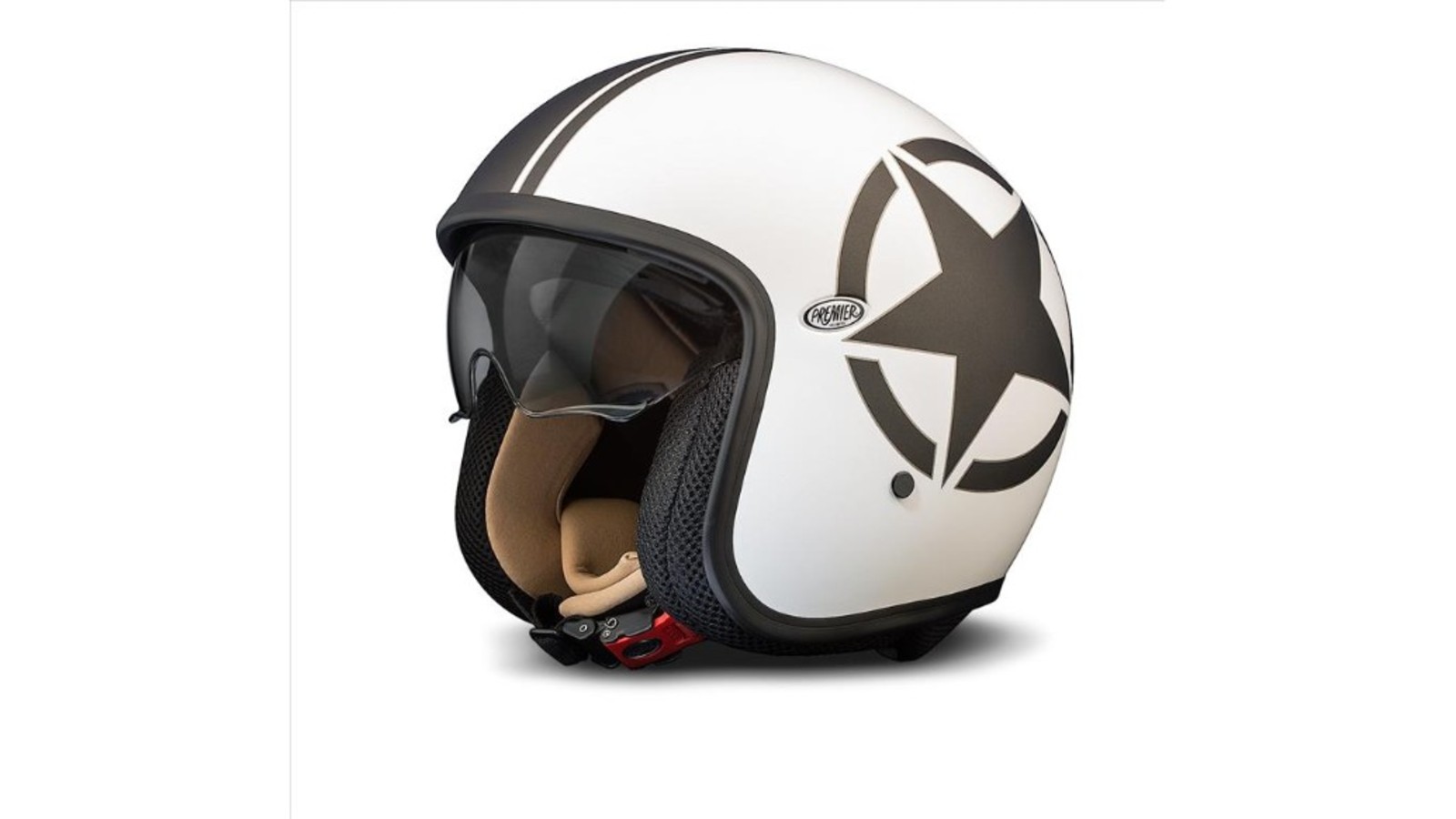 Premier Helmets Casque Ouvert Vintage,Star 8 BM,XL