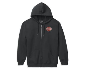 SWEATSHIRT à capuche zippé Bar Font - Harley-Davidson &gt