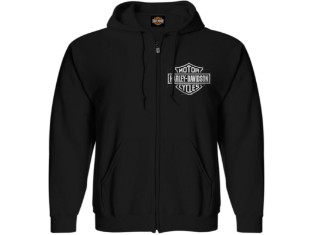 Hoodie HARLEY DAVIDSON sweat à capuche zippé en cotton molletonné