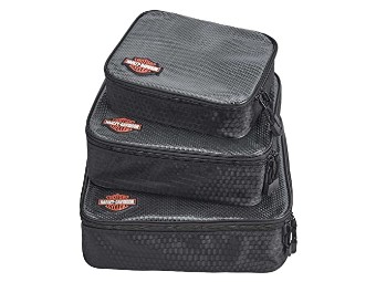 Harley-Davidson Packing Cubes 3-pc set "Clear Security Bag" A99664 