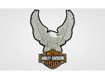 Harley-Davidson Patch "Silver Eagle Bar&Shield" 8011604