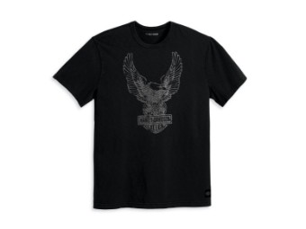 T-Shirt Herren "Eagle" Black 96055-23vm