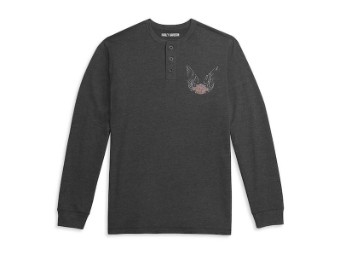 Men's Longsleeve -At the speed of Freedom- 96315-21VM Grey