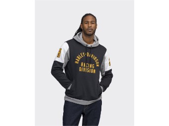Men's Longsleeve "Racing Colorblock Hoodie" Colorblock Black 96506-22vm