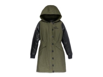Damen "Up North Parka with Leather Sleeves" 97425-23vw