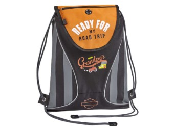Harley-Davidson Backpack -Bar & Shield- A90820-SIL Quilted Black 21 Ltr.
