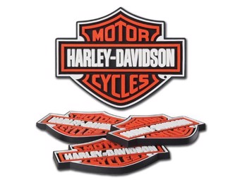 Harley-Davidson Untersetzer "Bar & Shield Rubber Coaster Set" HDL-18515