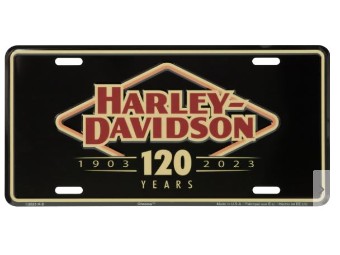 Harley Davidson 120th Anniversary Logo License Plate