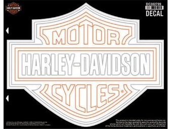Harley Davidson Aufkleber / Decal "Bar & Shield" Transparent DC302799