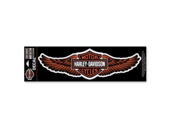 Harley Davidson Aufkleber / Decal "Straight Wing" Orange 5X DC339389