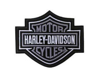 Harley-Davidson Aufnäher/Emblem "BAR & SHIELD" Silber Groß EMB302543  