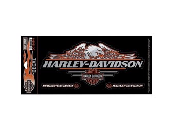 Harley-Davidson 3-piece Sticker Set DC184646 Decal Eagle Bar & Shield