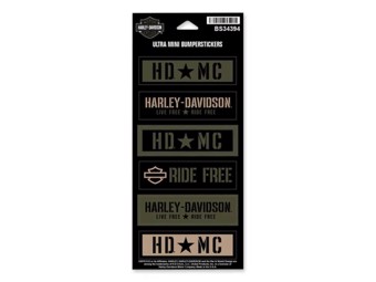 Harley-Davidson Aufkleber Decal Bumpersticker "Tanked" BS34394 Olive