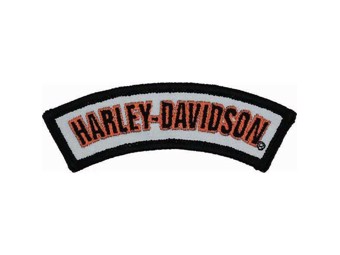 Harley-Davidson Aufnäher/Emblem "ROCKER REFLECTIVE" Logo Patch klein EM307642