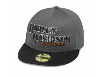 Harley-Davidson Cap "Iron Block 59FIFTY" Dunkelgrau-Schwarz 99470-19VM New Era